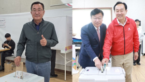 [지방선거 D-5] 강석주·천영기 후보, 사전투표 첫날 ‘한표 행사’