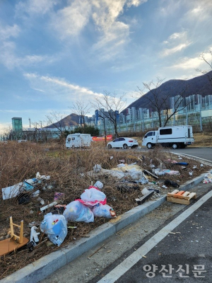 알박기·쓰레기장 전락 사송택지… 양산시 대책 나서
