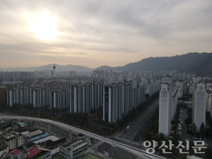 올해 초 양산 아파트 거래 늘어…타지역 매수는 감소